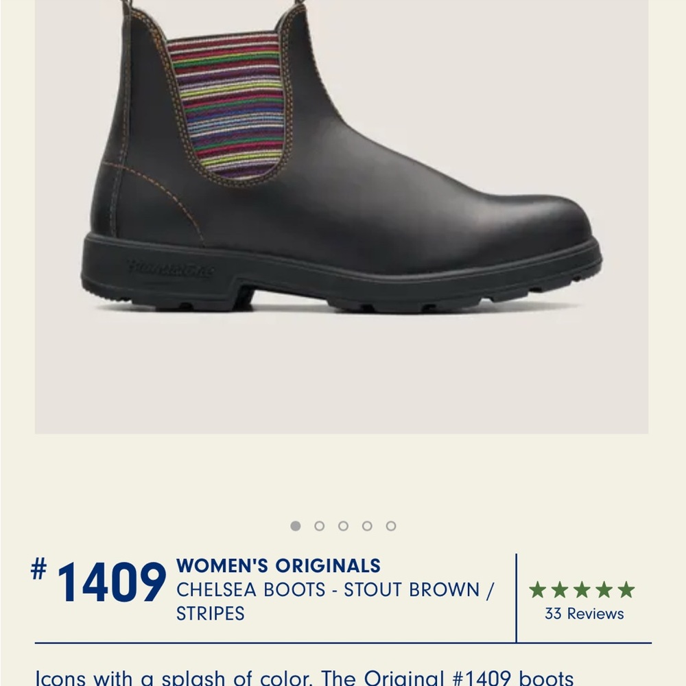 Blundstone Women's Chelsea Boots - Brown with Stripes